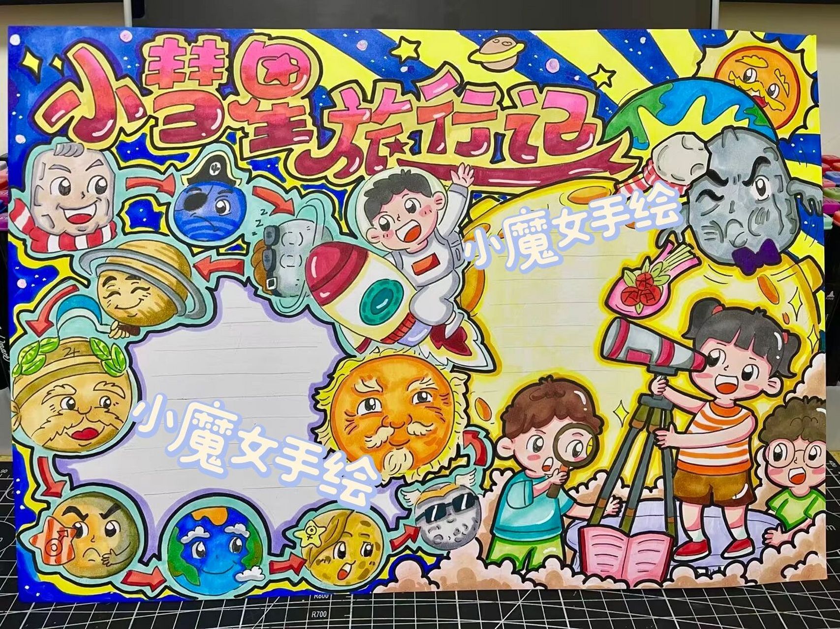 代画# #小学生手抄报# #手抄报# #儿童画# #小彗星旅行记# #小彗星