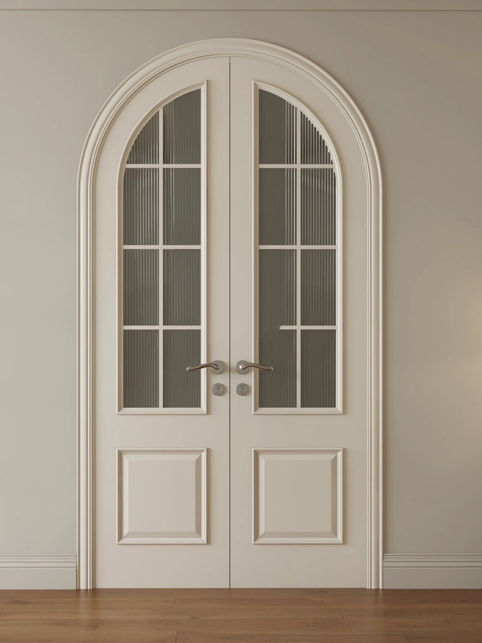 法式拱形实木门