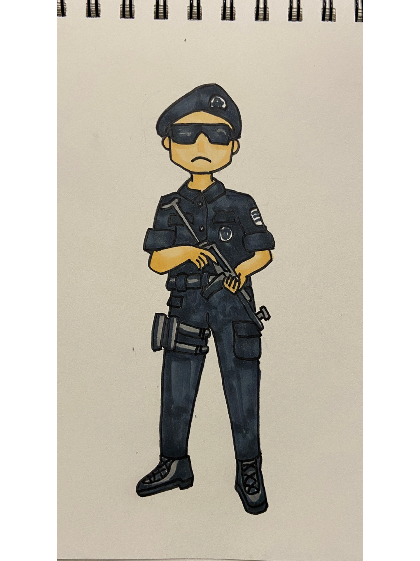 简笔画特警@蟹小淼a的动态