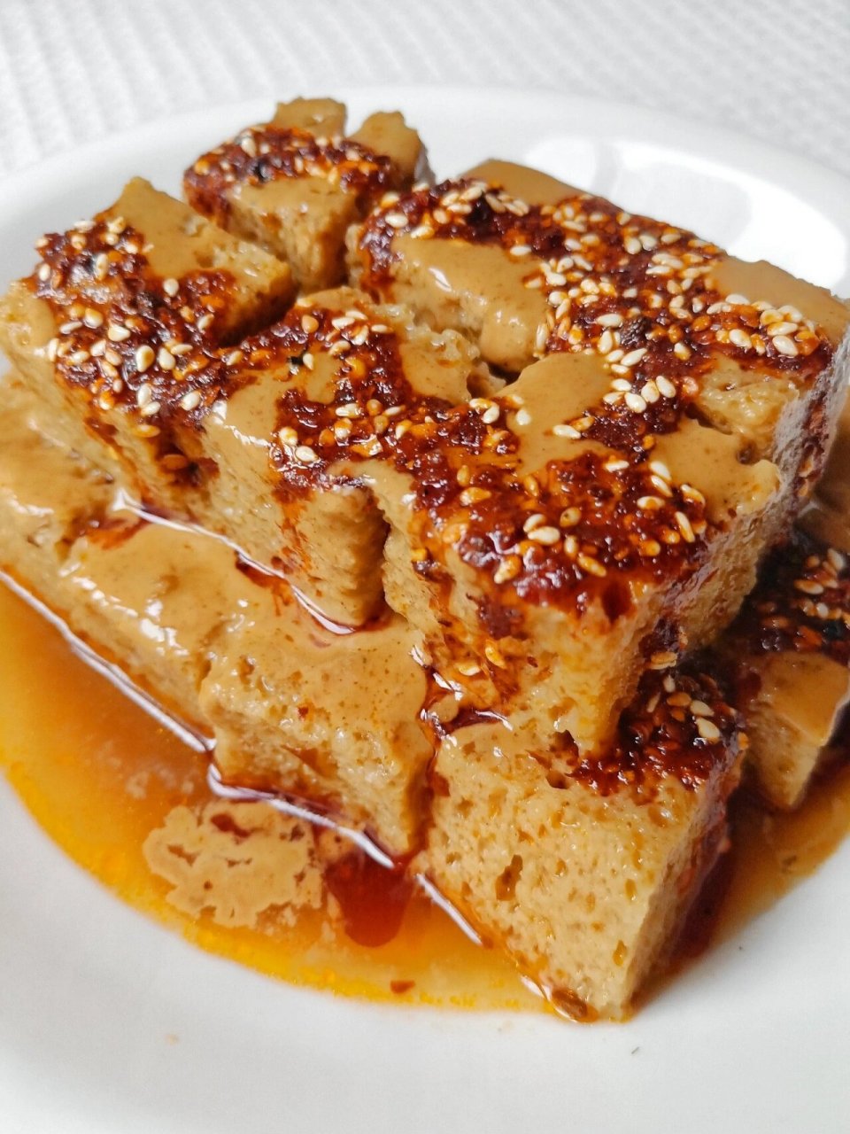 一口爆汁的红油麻酱面筋! 郑州疫情在家的第18天,好想出去逛吃逛吃!