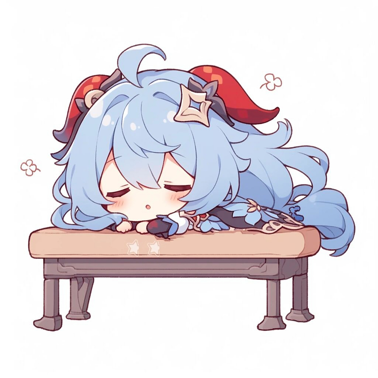 原神头像 | q版·多角色(睡) 凭什么甘雨就可以趴在书桌上睡?