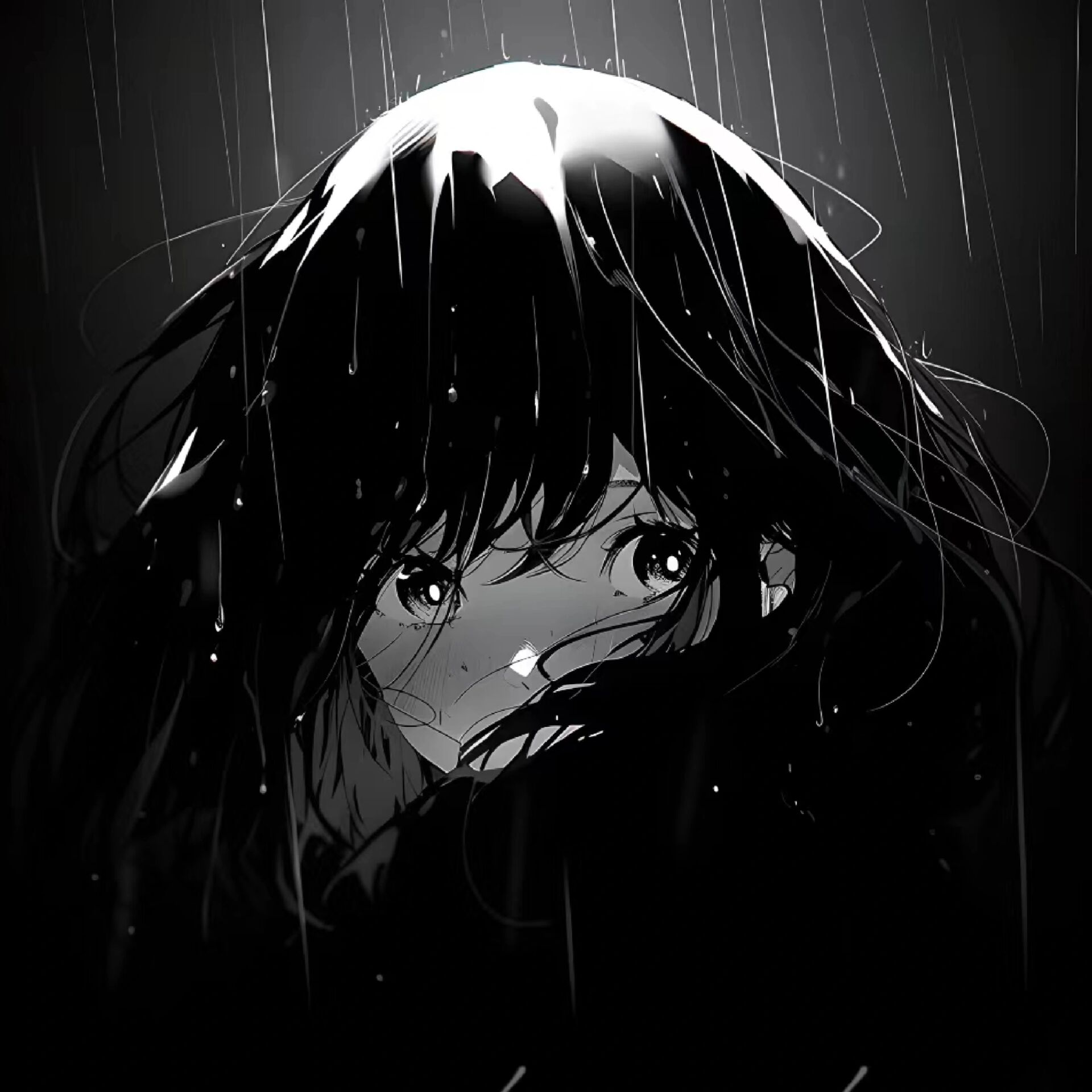 淋雨哭泣头像,礼貌取头像 一个女孩子崩溃,就在一瞬间