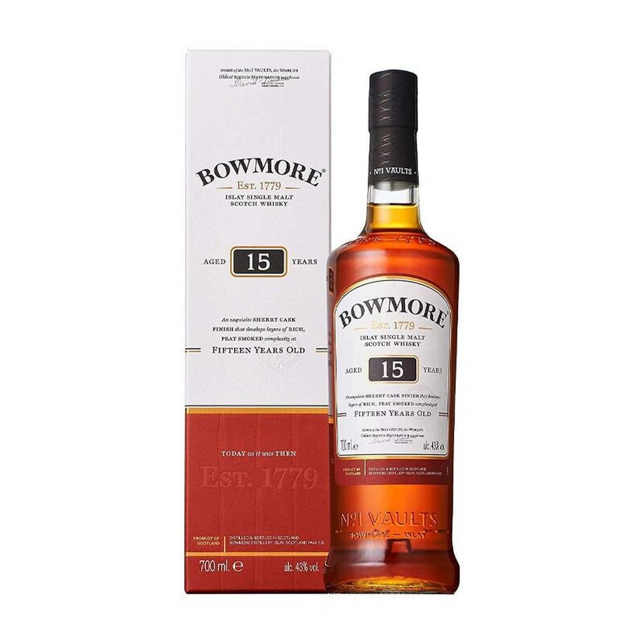 bowmore 15 year old single malt scotch whisky 波摩15年威士忌是