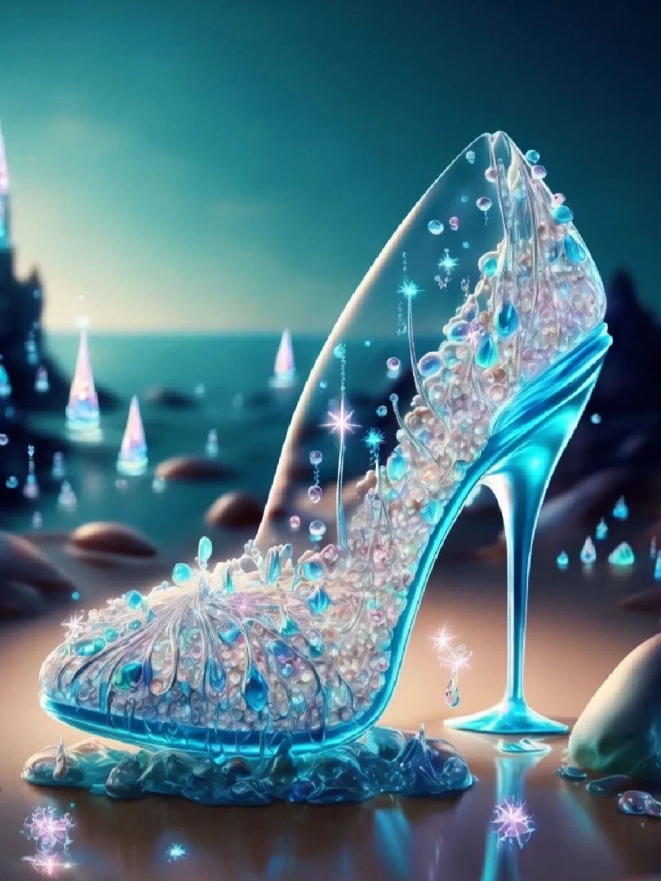 唯美梦幻水晶鞋