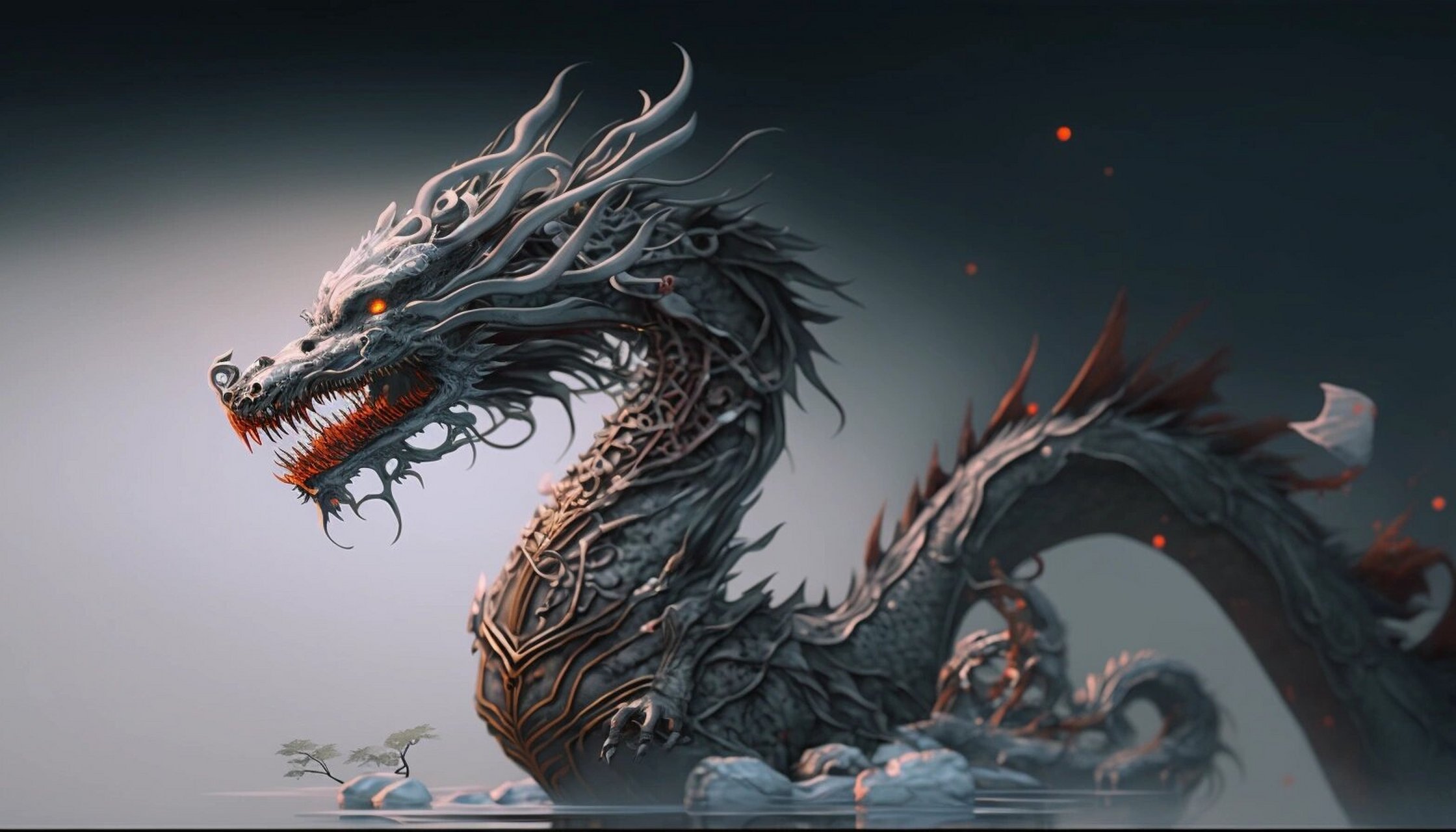 1 神龙降世 #游戏概念# #中国龙##动漫壁纸# #中国风# #动漫头像