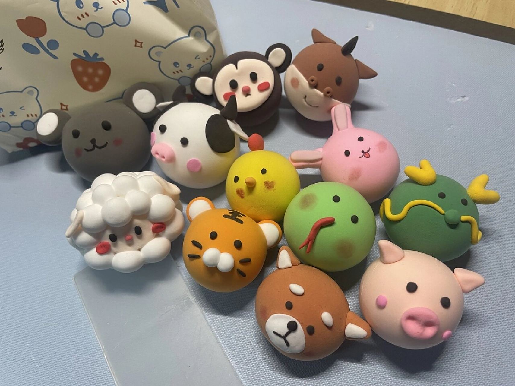 手工超轻粘土《十二生肖》