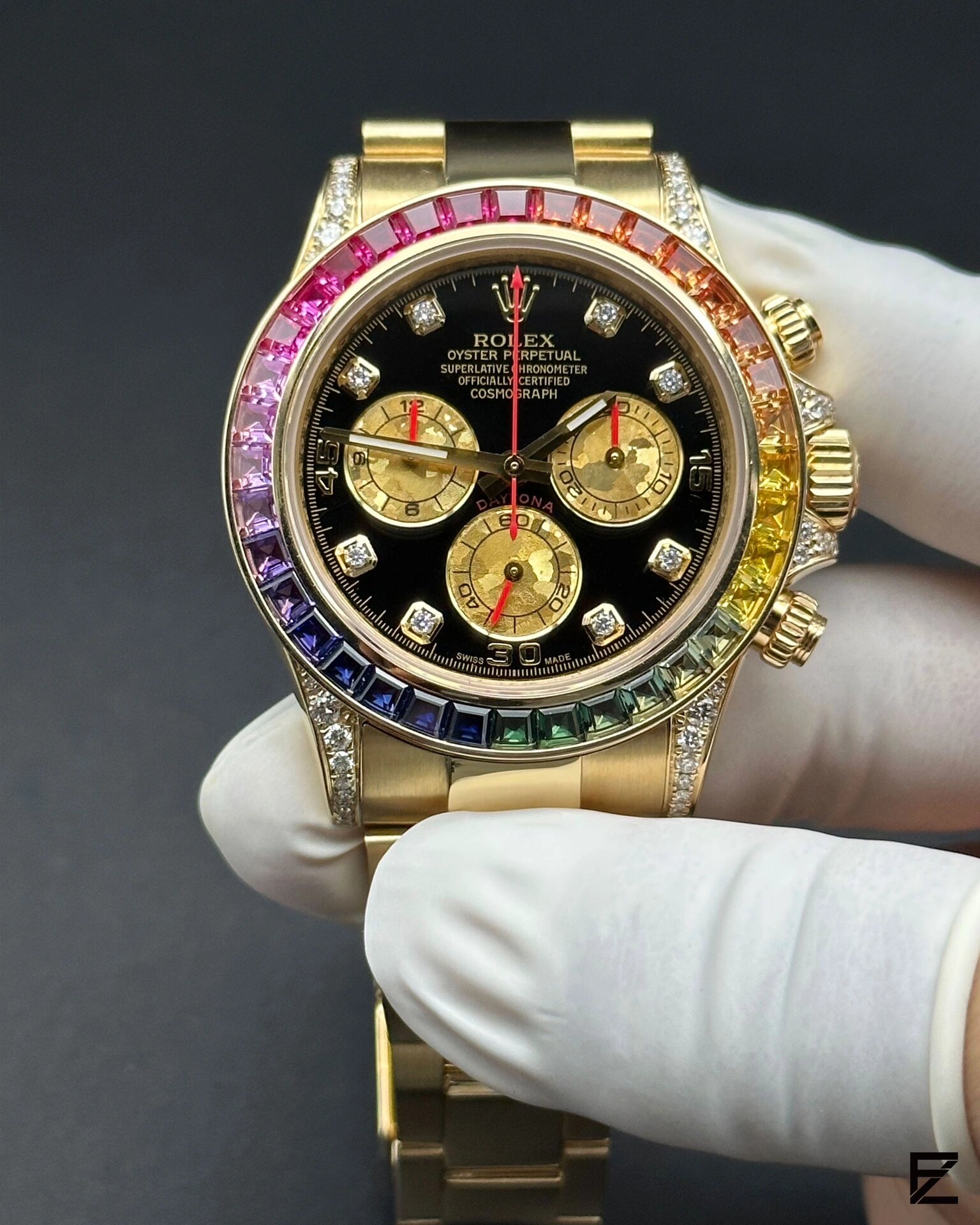 rolex daytona劳力士迪通拿彩虹黄金迪 zif remould 提供高端腕表技术