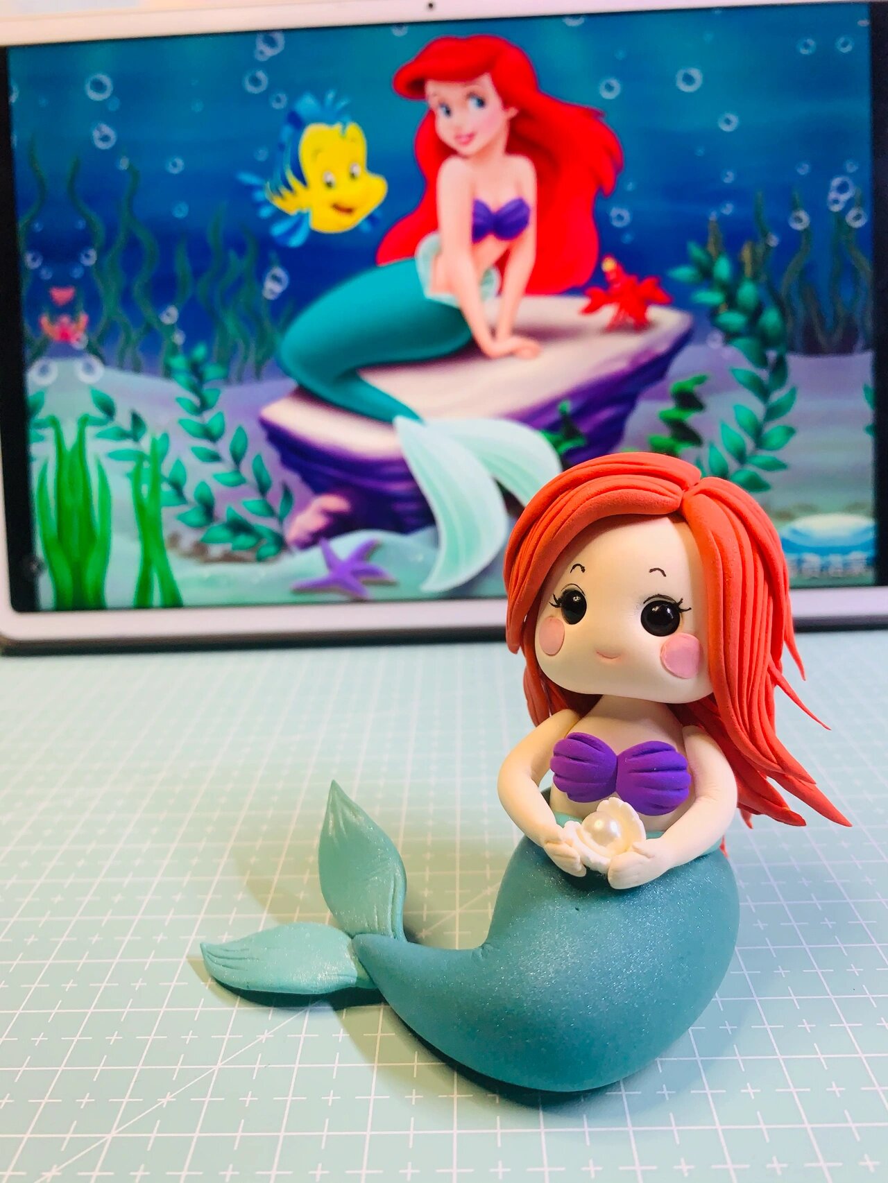 每日粘土|迪士尼人偶小美人鱼爱丽儿