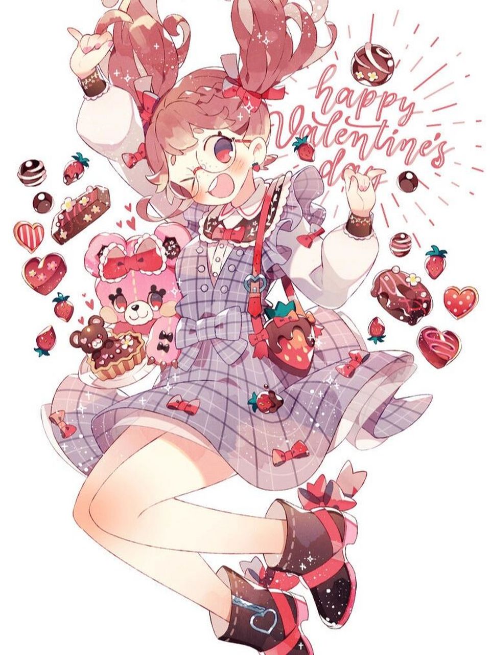 动漫人物素材分享 裙装元气美少女 人物插画师 上倉エク 676767