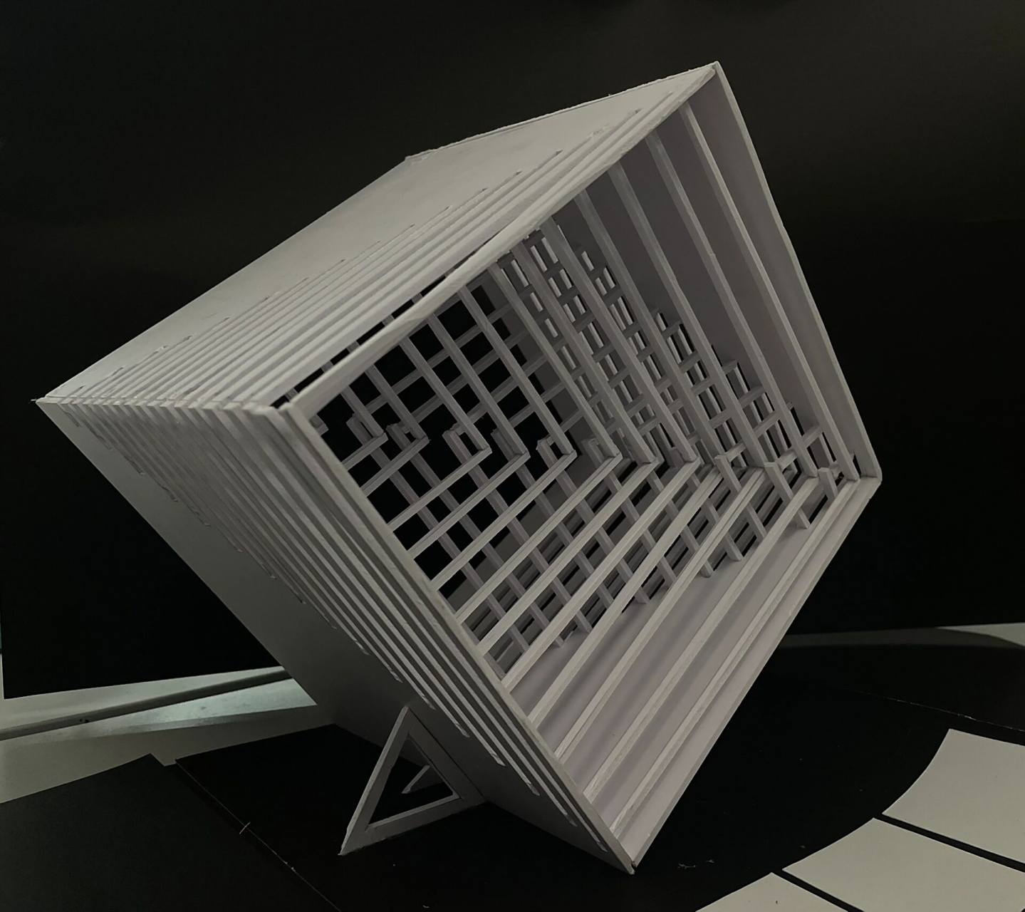 立体构成教程来啦 有宝说想要教程,但是我手边没有材料,所以就用图文