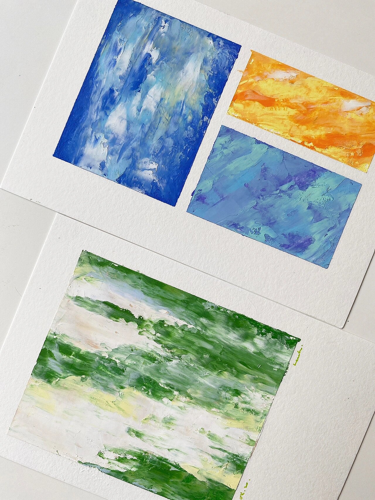 油画棒·色卡肌理画