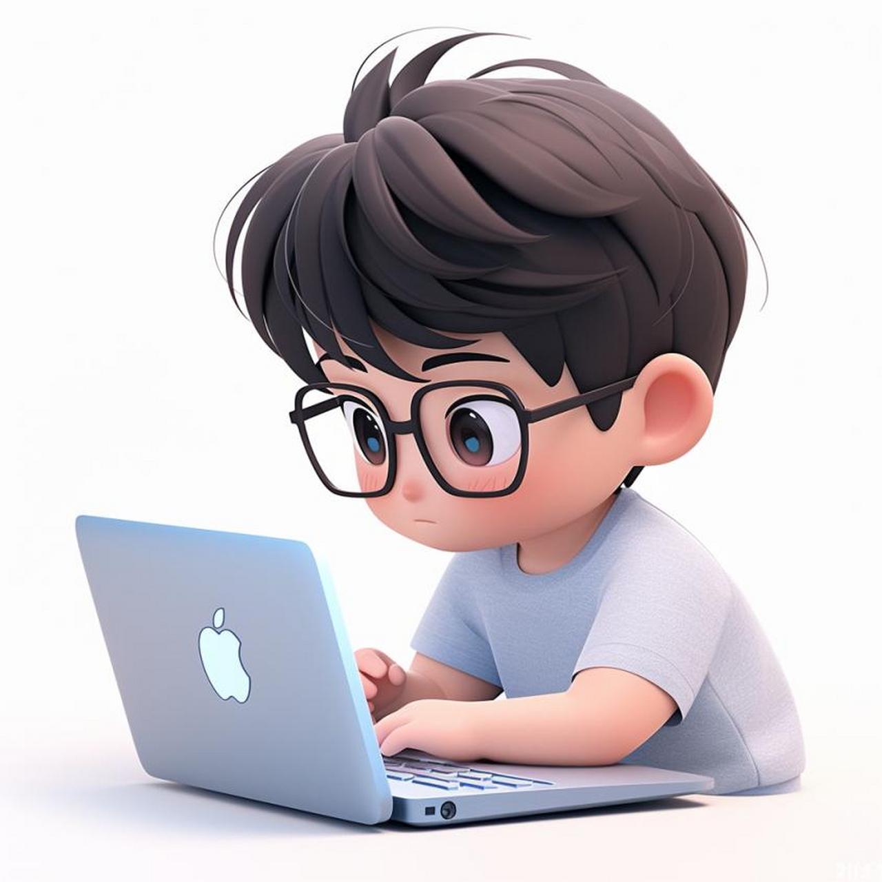 互联网打工人头像 ai绘画头像男生头像