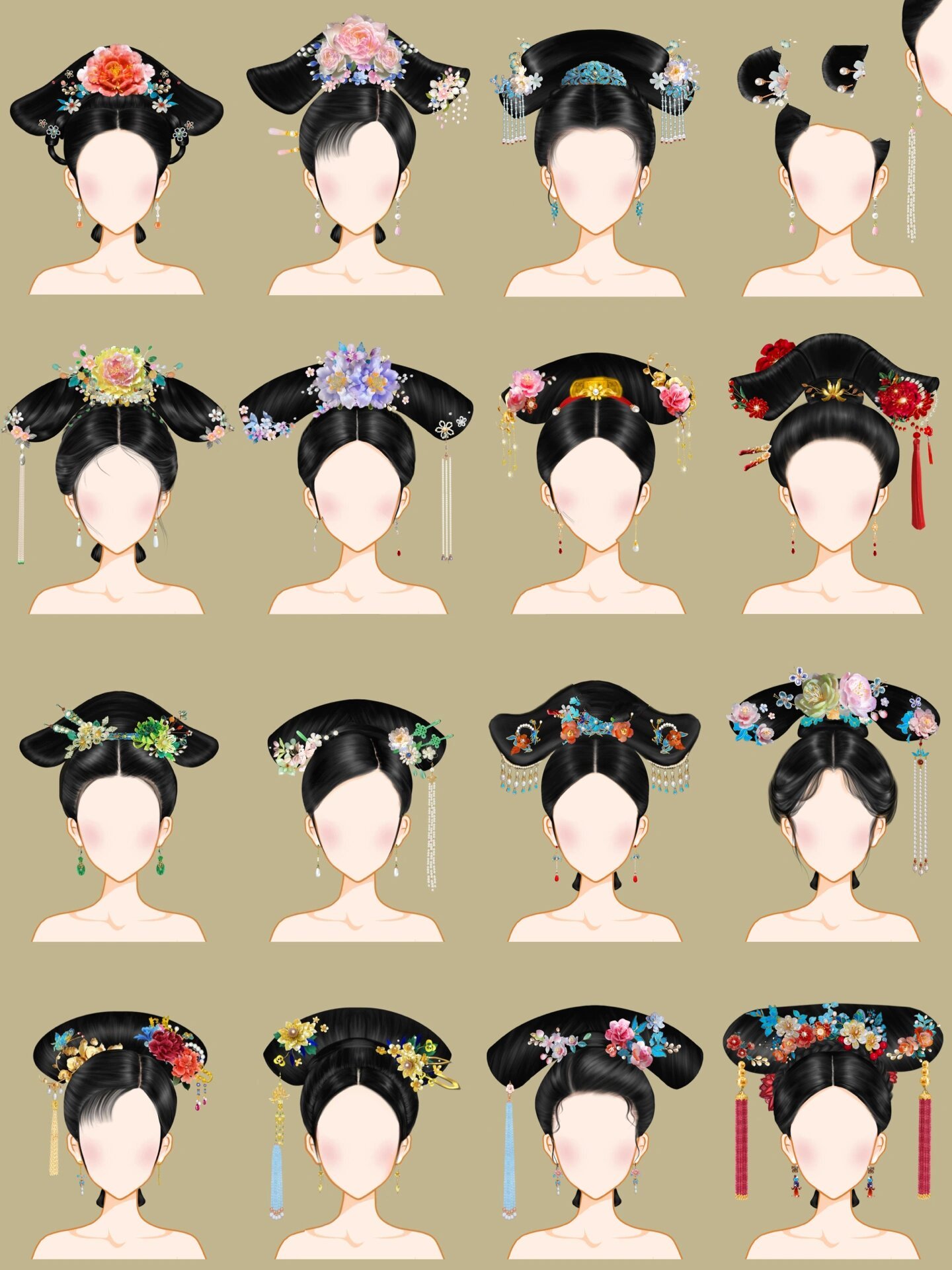 清旗头合集|选个做你的贵妃吧