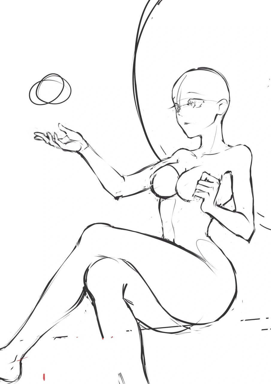 原神优菈 原神优菈板绘绘画过程