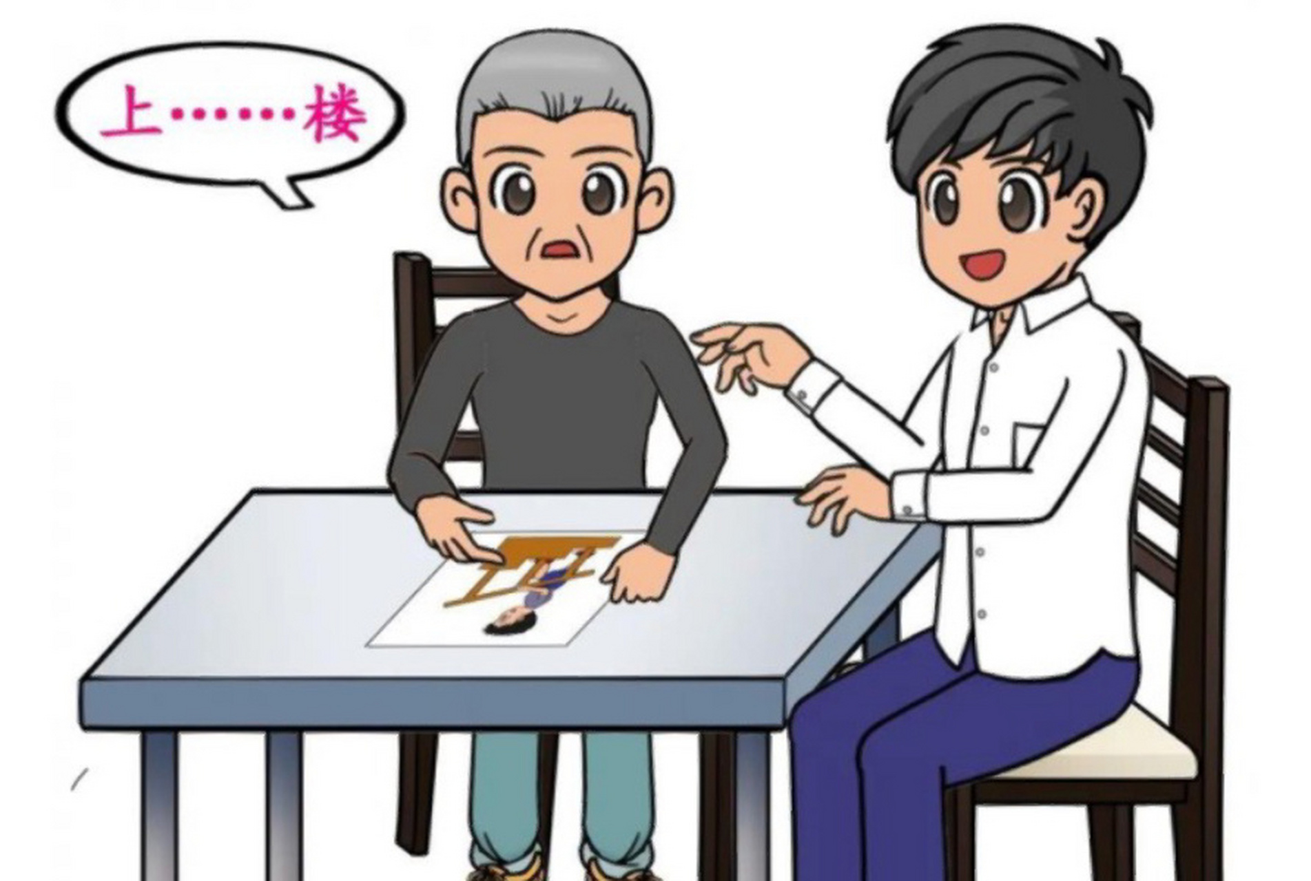 语言障碍可表现为对人或物的命名困难,言语变得不明确或空洞,语句枯涩