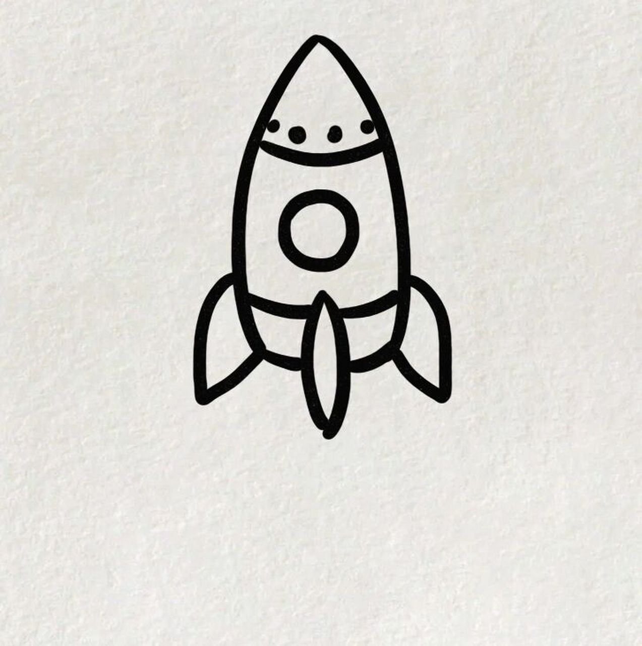 火箭🚀简笔画