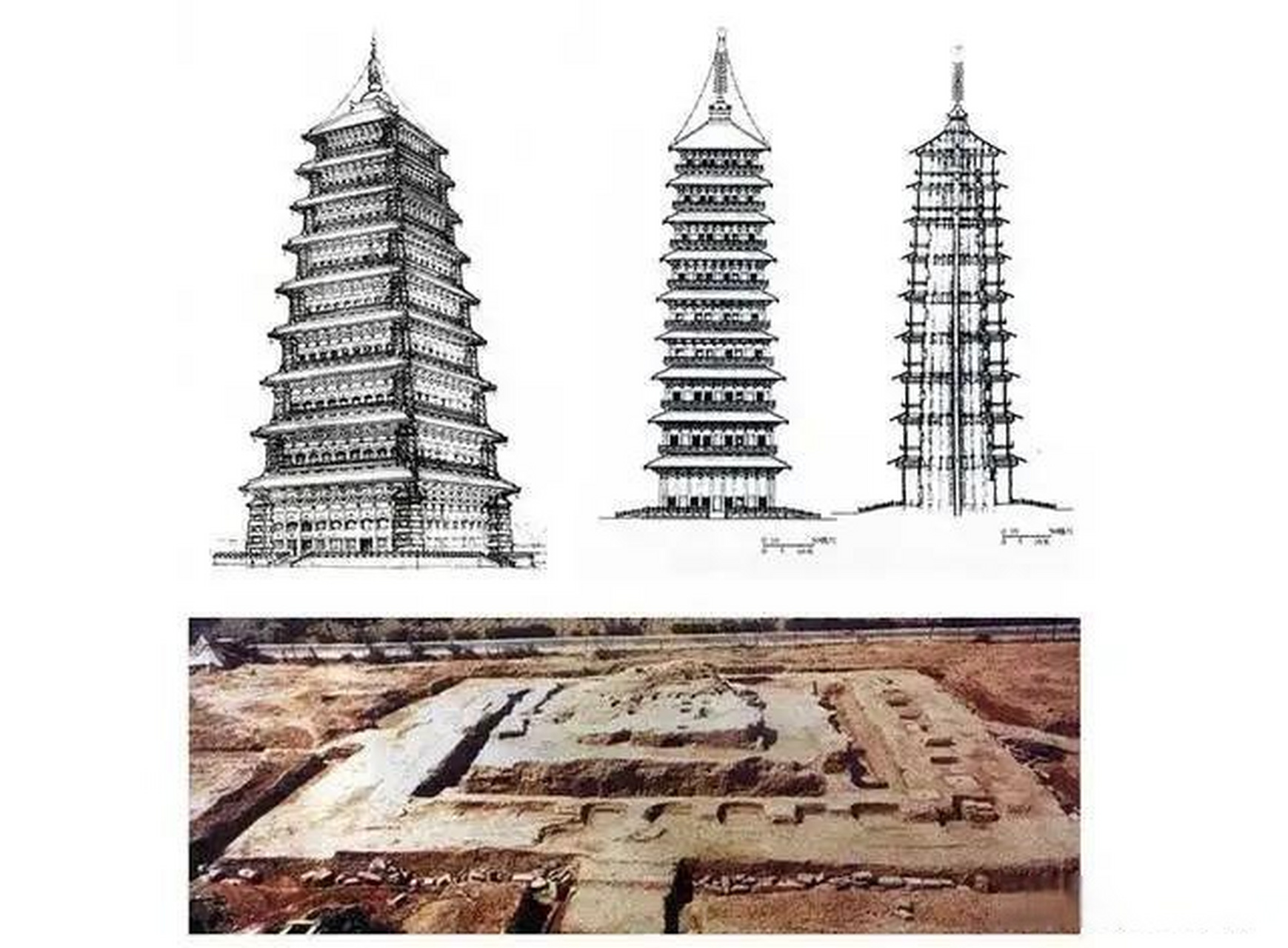 洛阳永宁寺是北魏建筑杰作,塔高147米,是木质结构建筑的极限,是古代