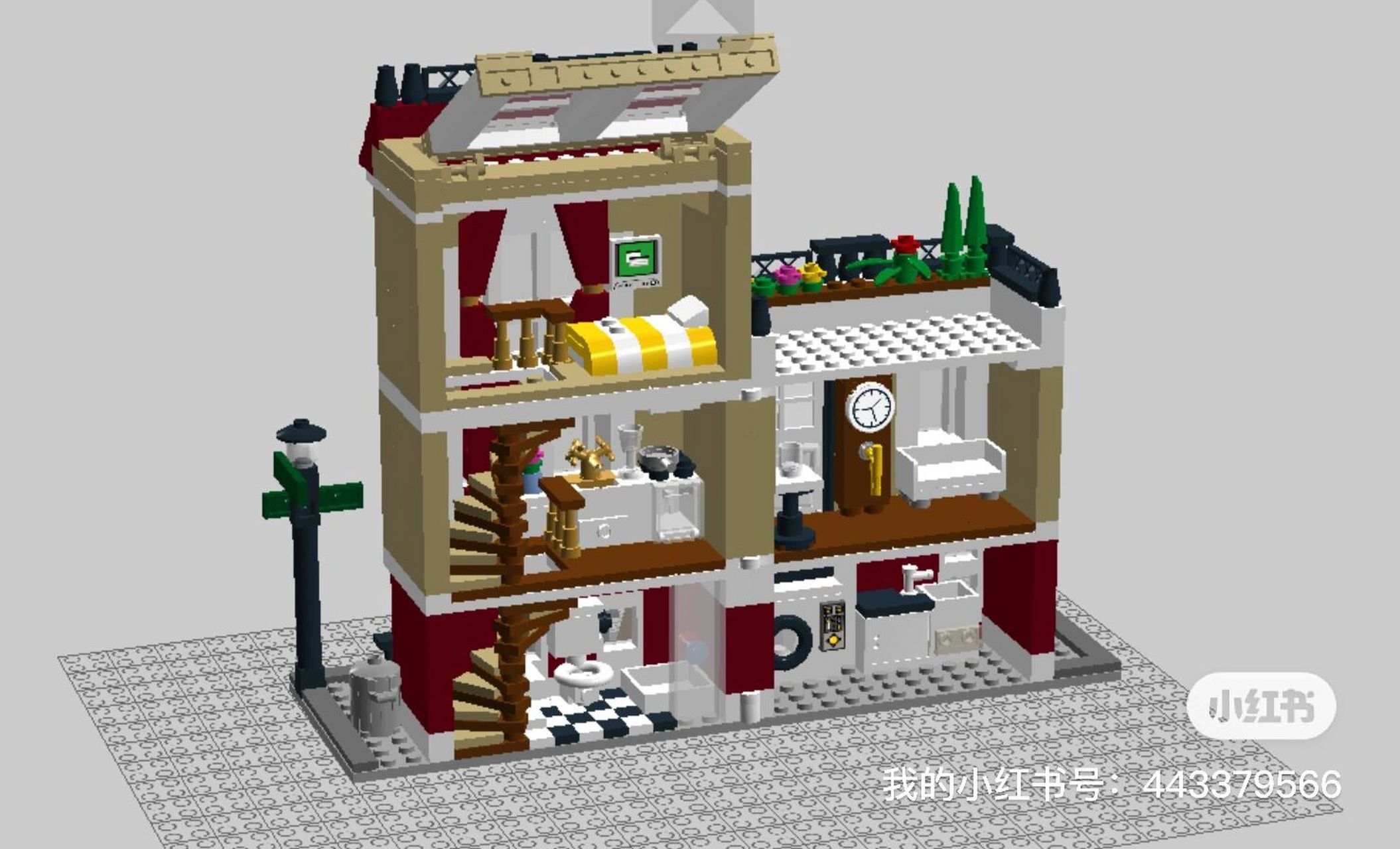 乐高联排别墅moc 此moc可适配街景,可玩性高,实物正在定制中,接受预定