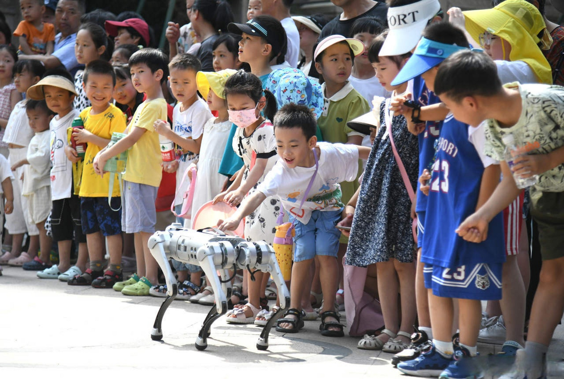机器狗向我跑来了# [比耶]】近日,葭沚街道和合社区党总支联合东平