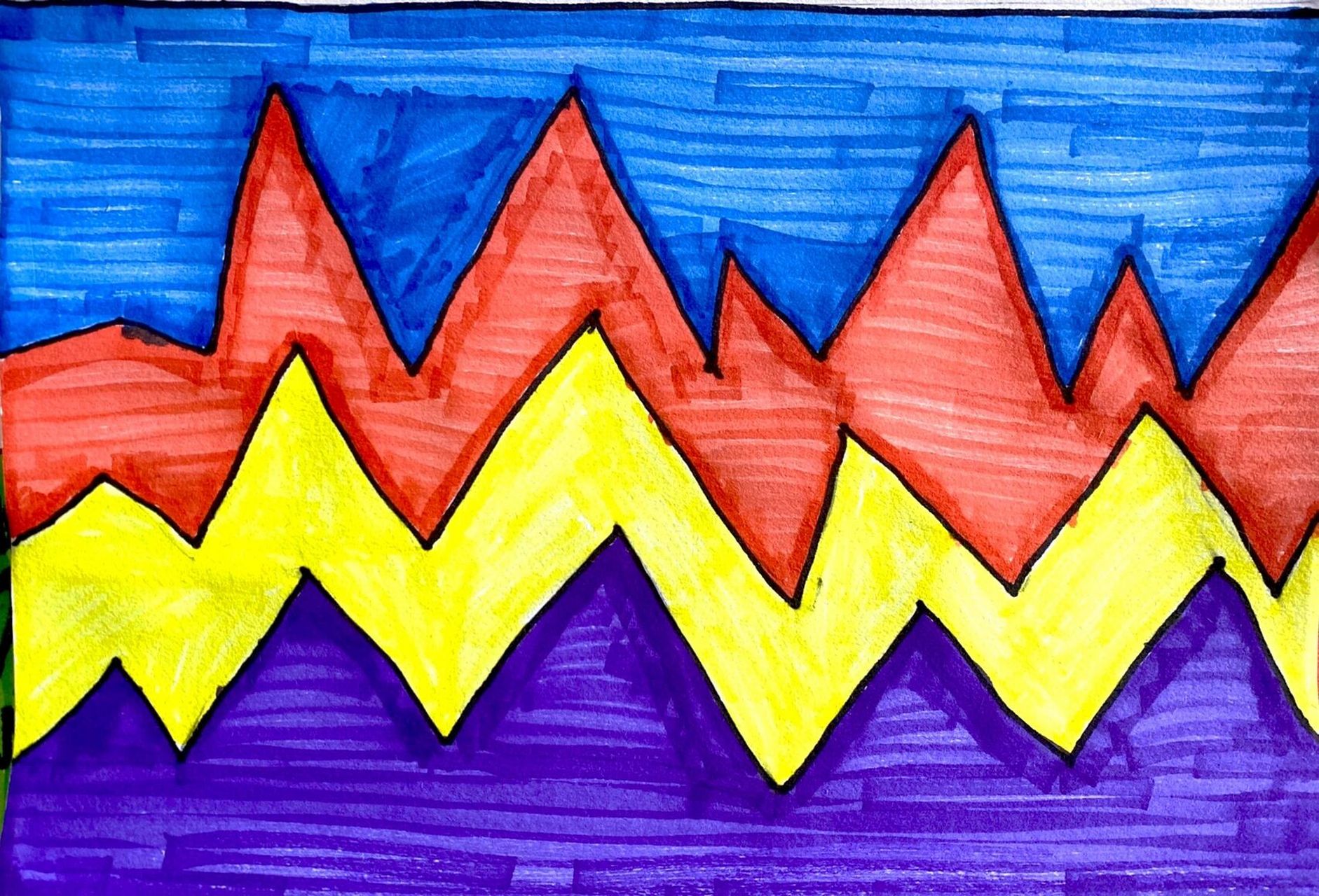 「学生作品」让色彩动起来 人美五下《让色彩动起来》