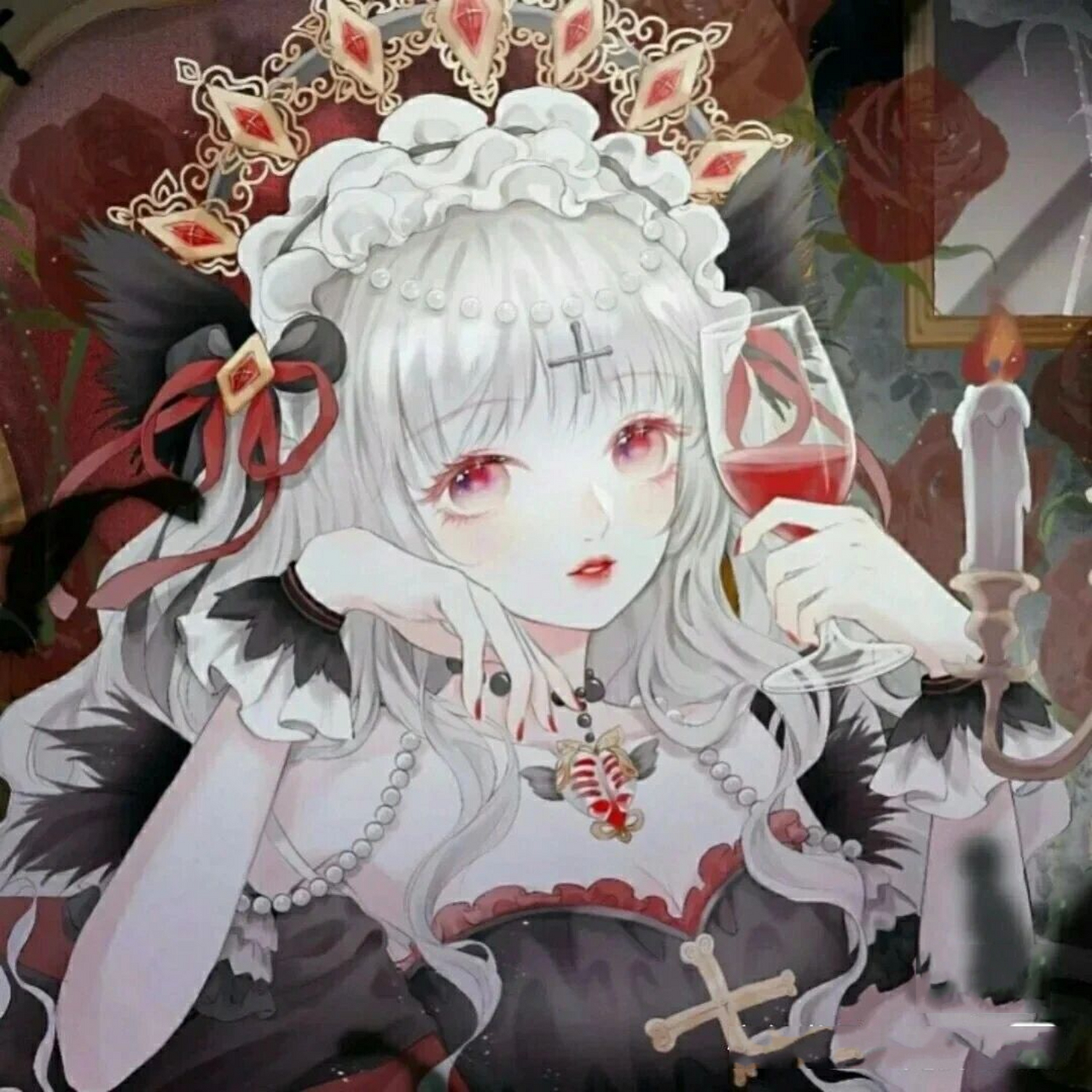 天使与恶魔可爱女生头像