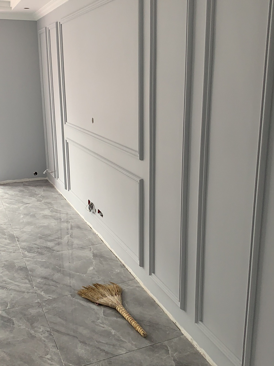 乳胶漆篇: 多乐士62000网红灰~ 今天乳胶漆都干了 效果简直太好看了