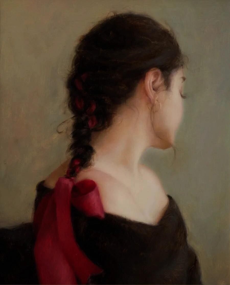 白皙皮肤和浓密头发～