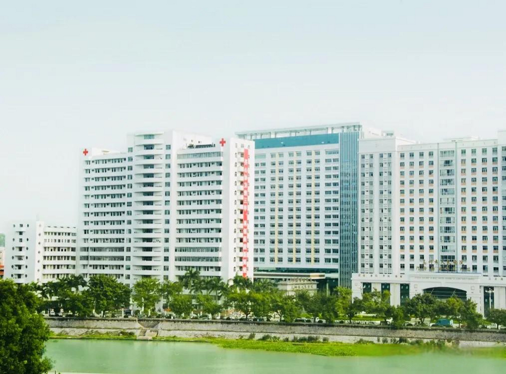 来到了高州市人民医院,身临其境地感受着医院门口挂满荣誉的墙和来自