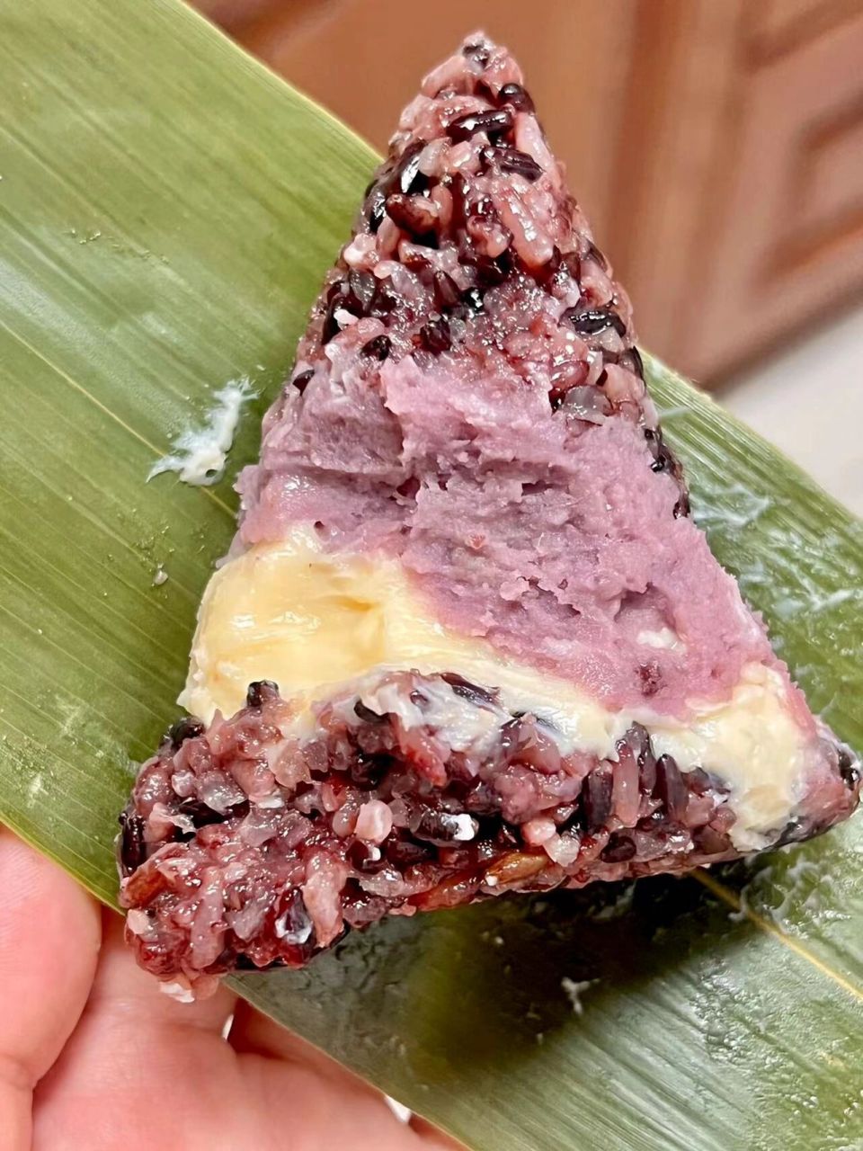 自制芋头奶酪粽 真的太好吃啦! 连吃了几天09糯唧唧的!