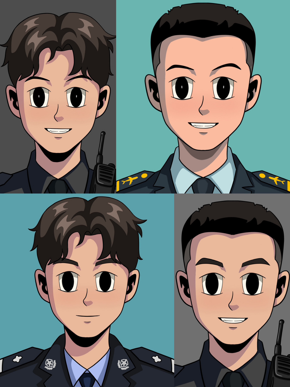 飞行员🧑‍✈️警察👮特警头像 是你们要的不