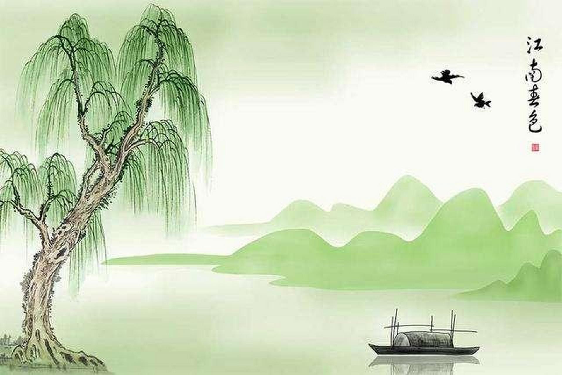 做一首七言律诗:《咏柳》  绿柳垂丝拂水流, 微风拂面醉人愁.