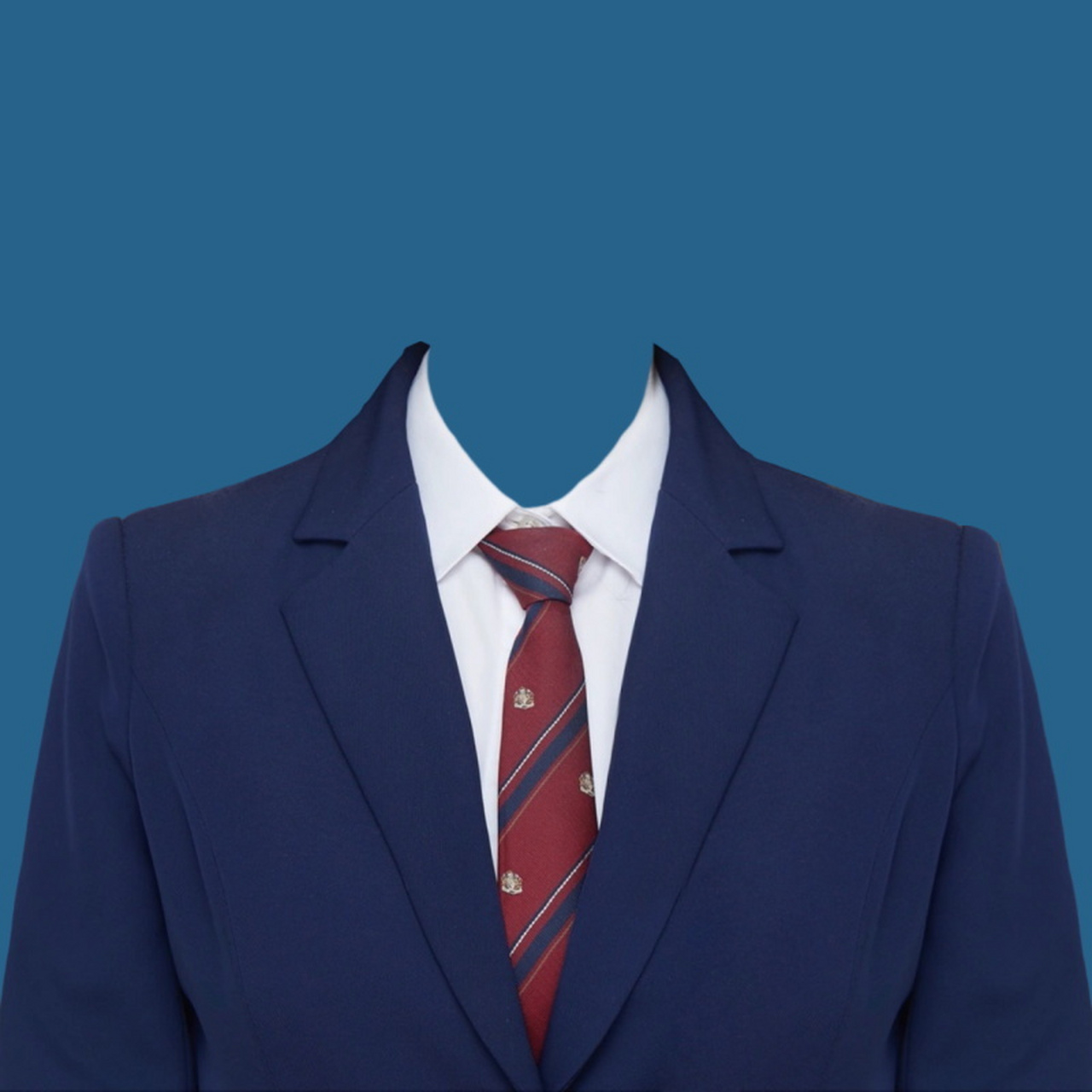 超全海马体天真蓝西服装证件照衣服服饰模板 给大家送上一些高清素材