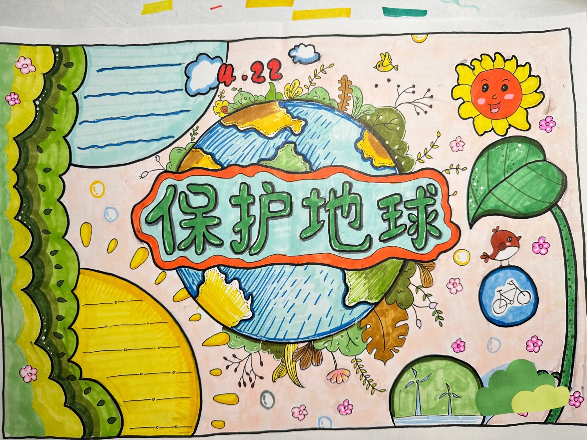 手抄报 防震减灾手抄报,安全教育手抄报,清明手抄报,保护地球手抄报