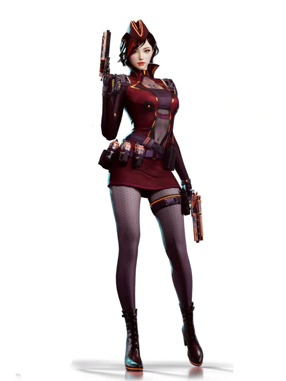 每天认识个cf女角色--夜玫瑰-幻能朋克(74) 更新了横屏版