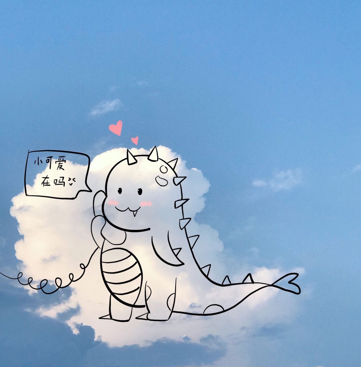 蓝天白云背景图 治愈系~可爱爆了 78 超火的一组治愈背景图 安排上