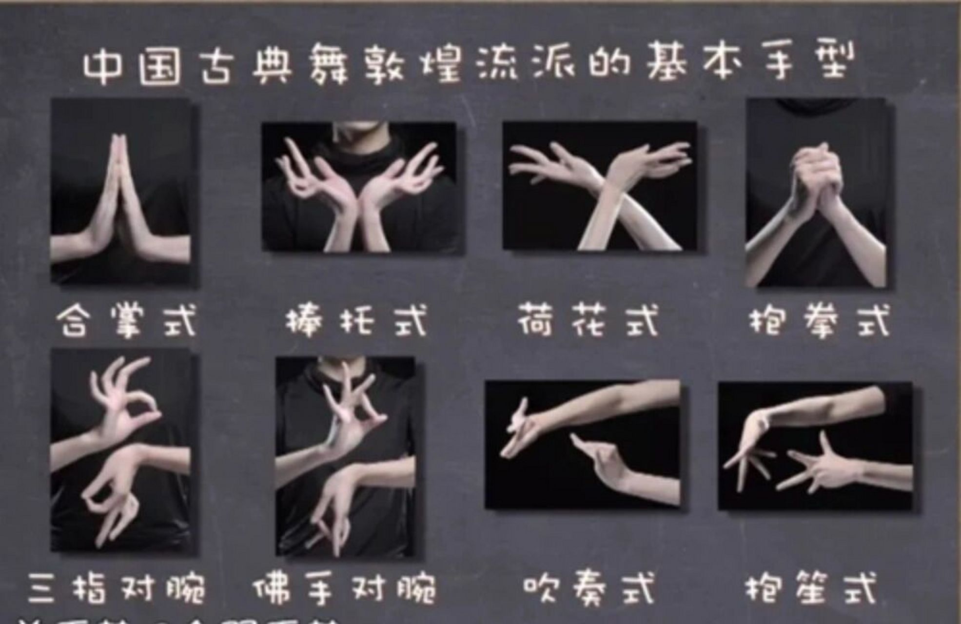 在伦敦学习敦煌舞-基本手型 新学期即将开始学习敦煌舞,给大家提前