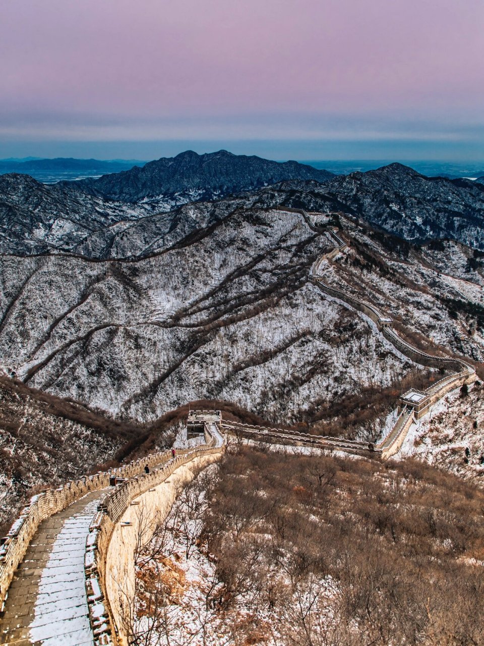 中国国家地理丨雪中万里长城 北国风光,千里冰封,万里雪飘.