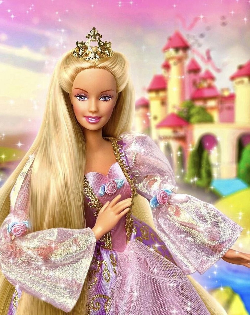 芭比之长发公主丽宝莎图片欣赏～ 为什么喜欢长发公主的娃娃?
