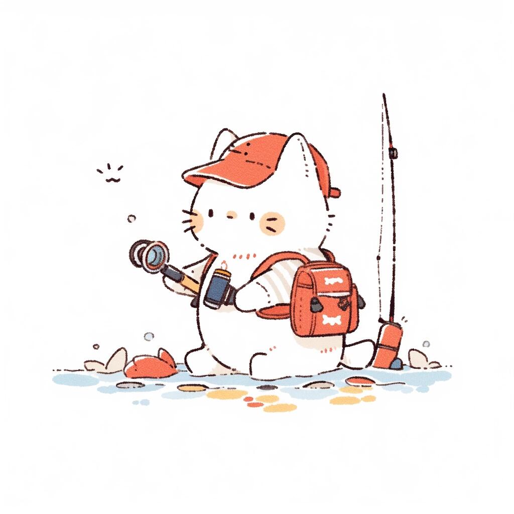 小猫专业钓鱼|可爱头像