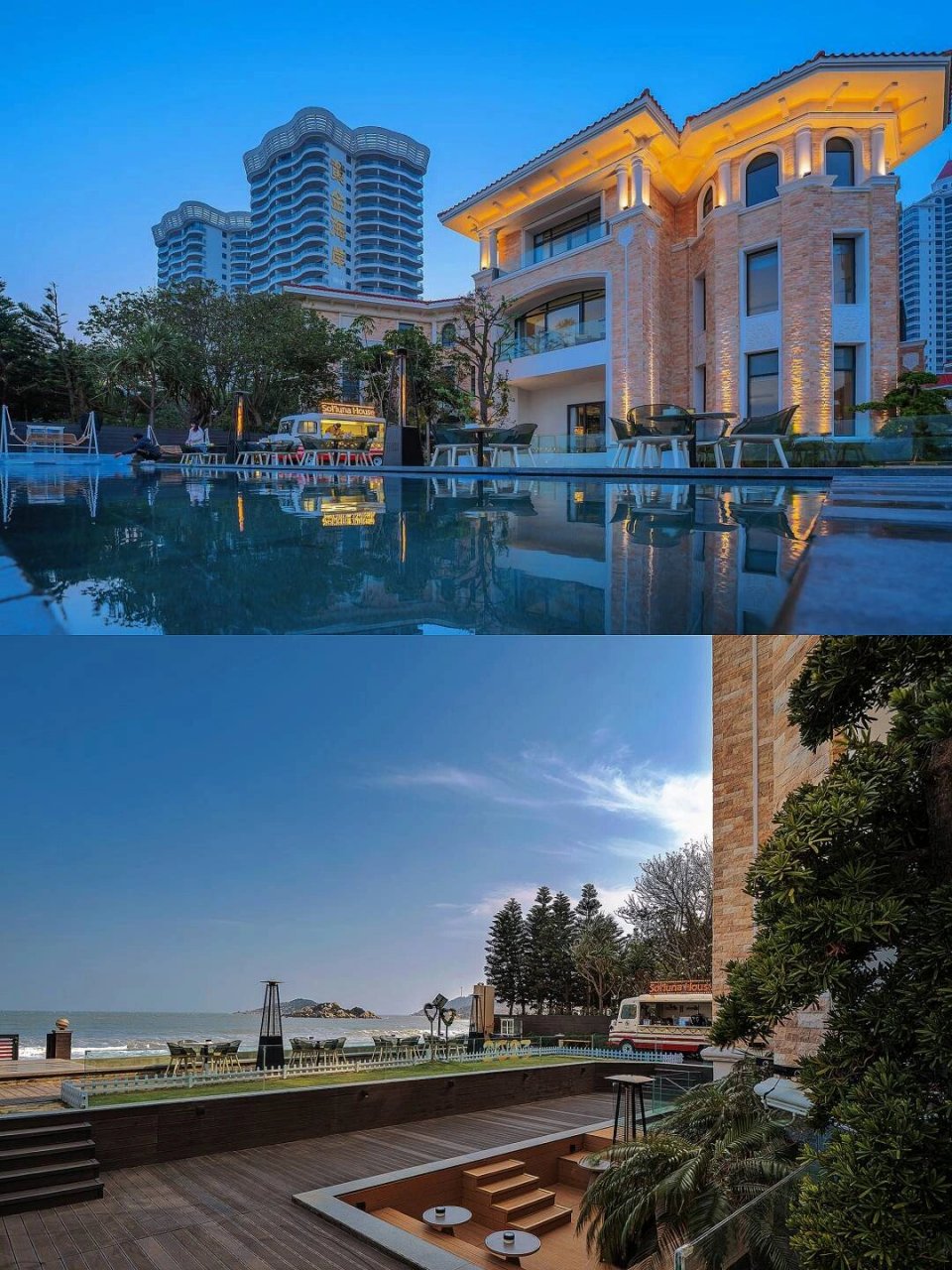 出门就是青澳湾沙滩的民宿!