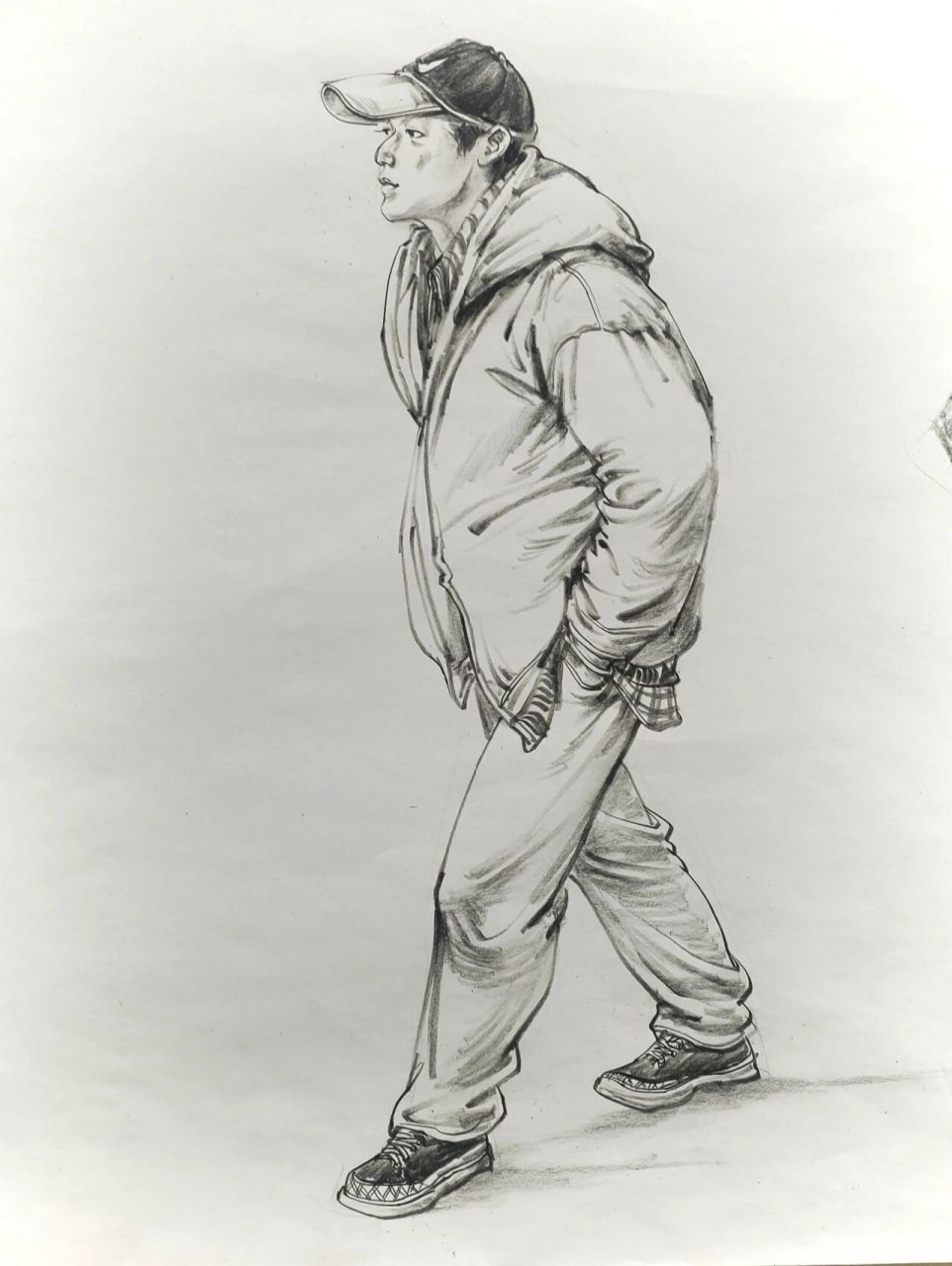 速写人物 单人站姿