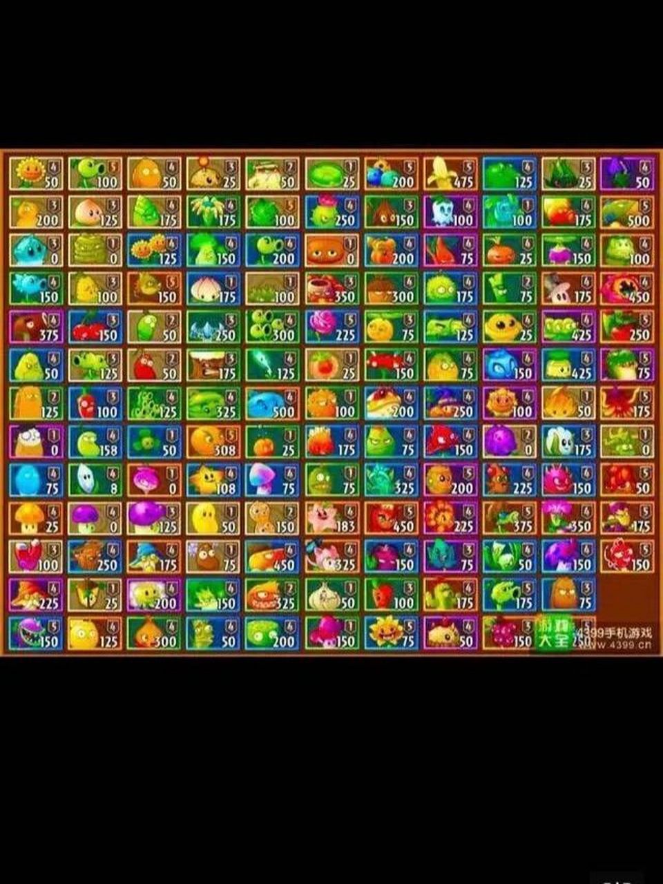 植物大战僵尸植物大全完整版 植物大战僵尸植物大全完整版