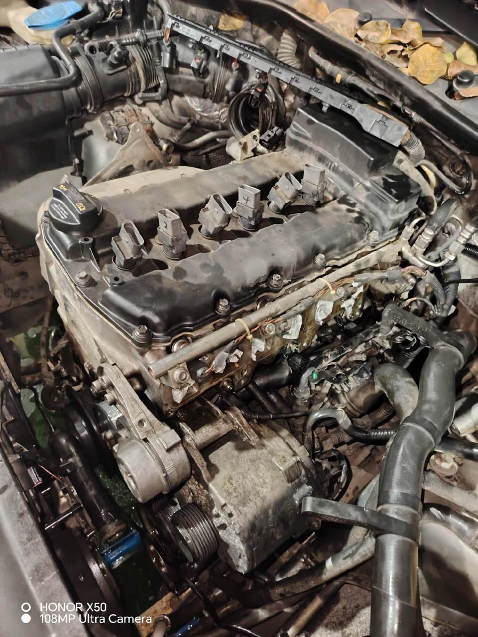 奥迪q7(3.6排量)进气歧管拆卸.