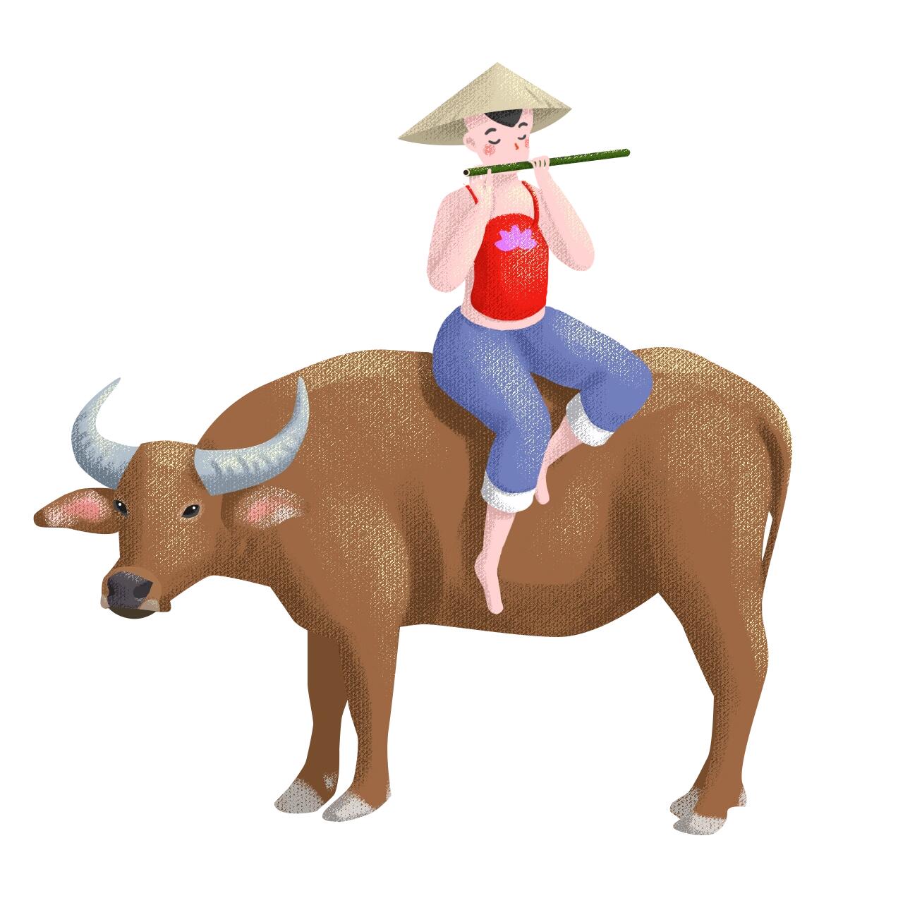 免抠图| 牧童素材分享