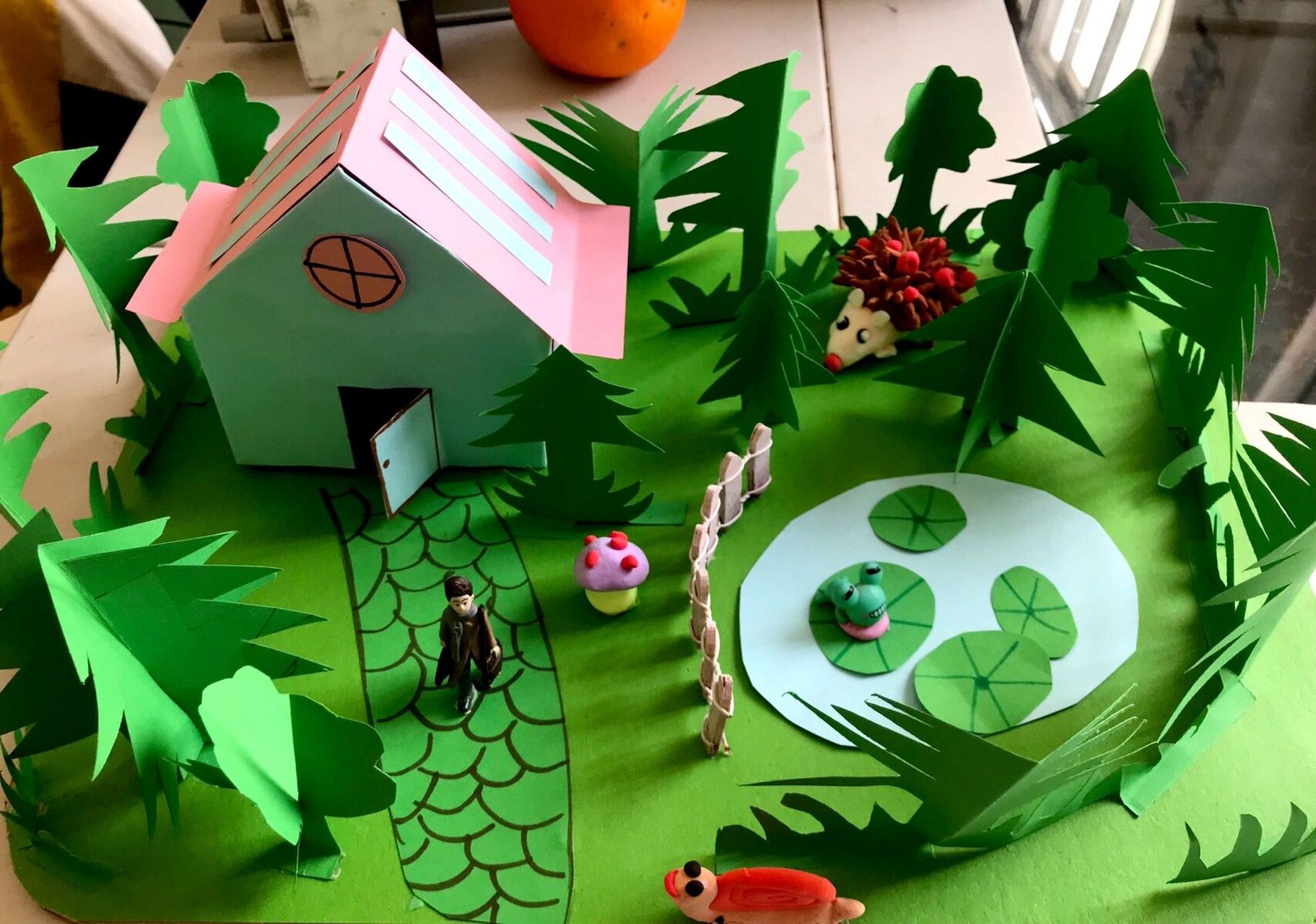 《绿色家园》                      手工房子/家园