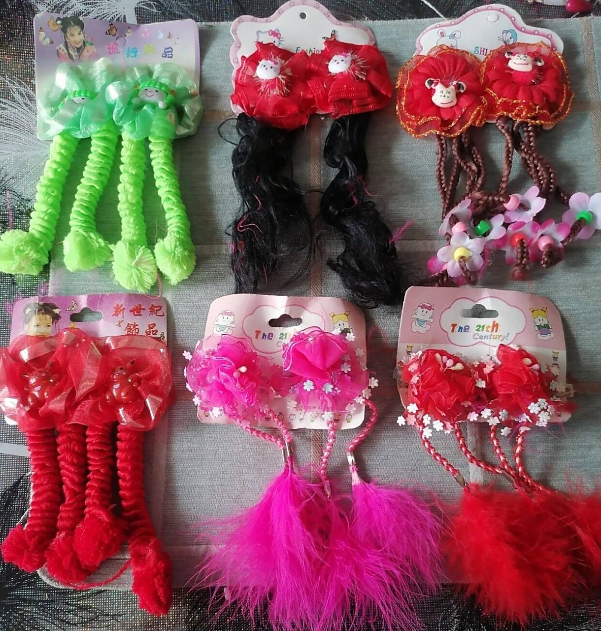 80后90后或许你还记得小时候的老式头花! 93:儿童头花