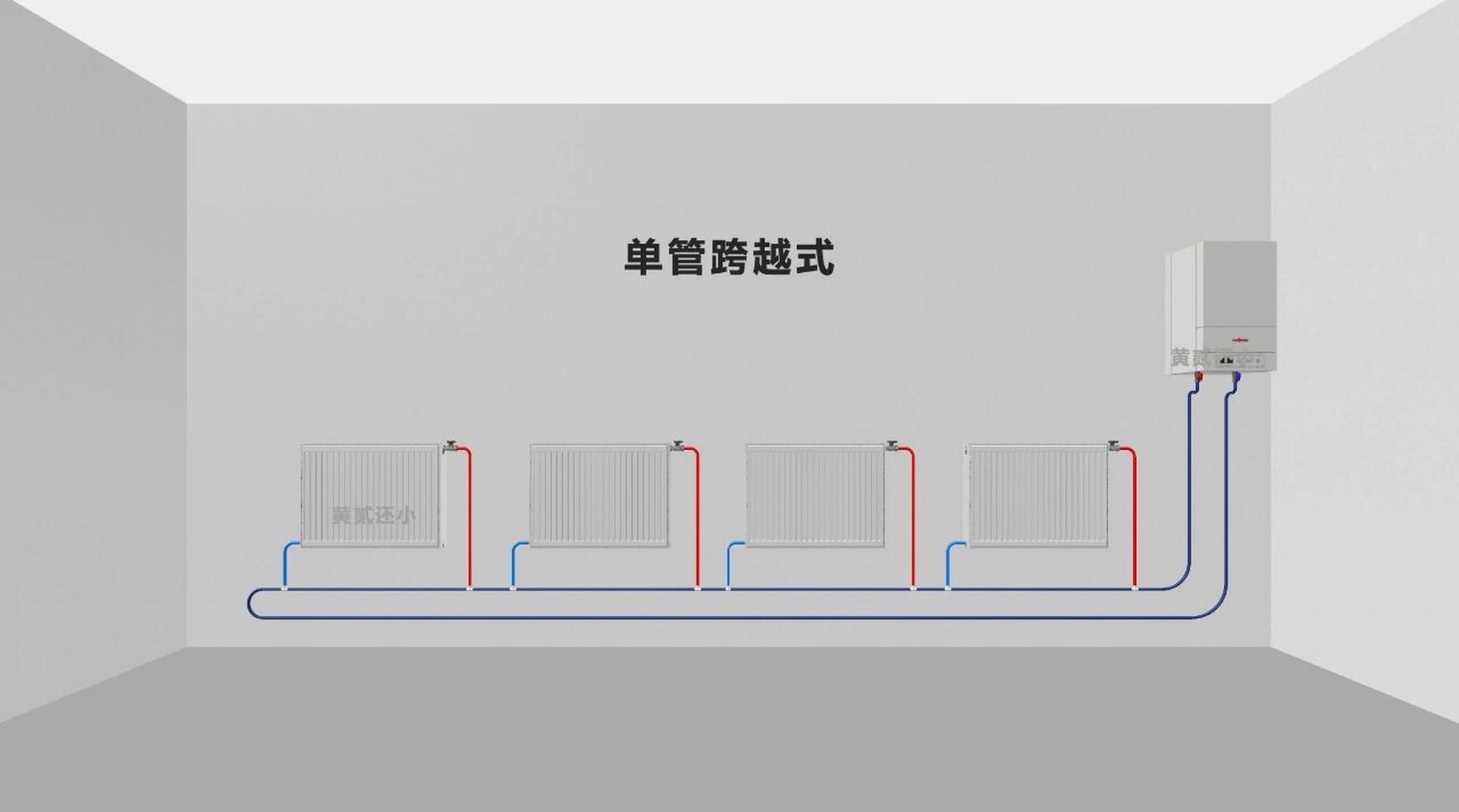 暖气片跨越式串联图片图片