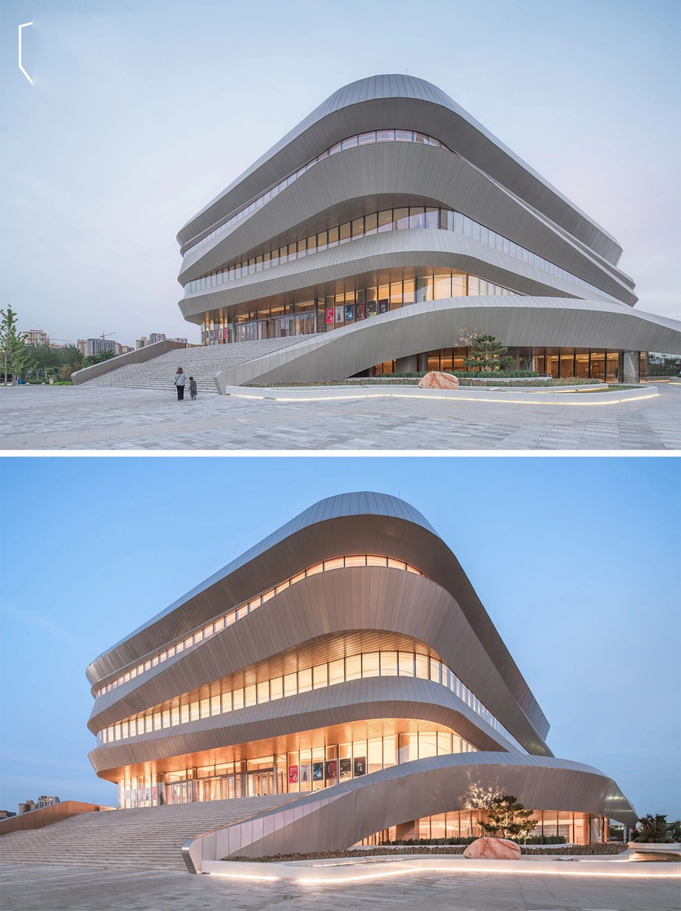 08建筑|城市梯田,榆林大剧院 榆林大剧院是榆林市重点文化工程