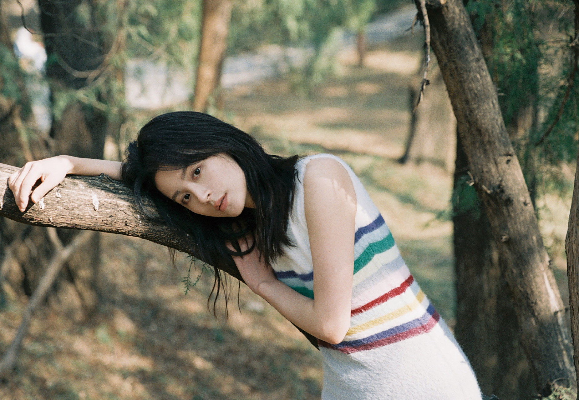 毛林林文艺感户外写真组图