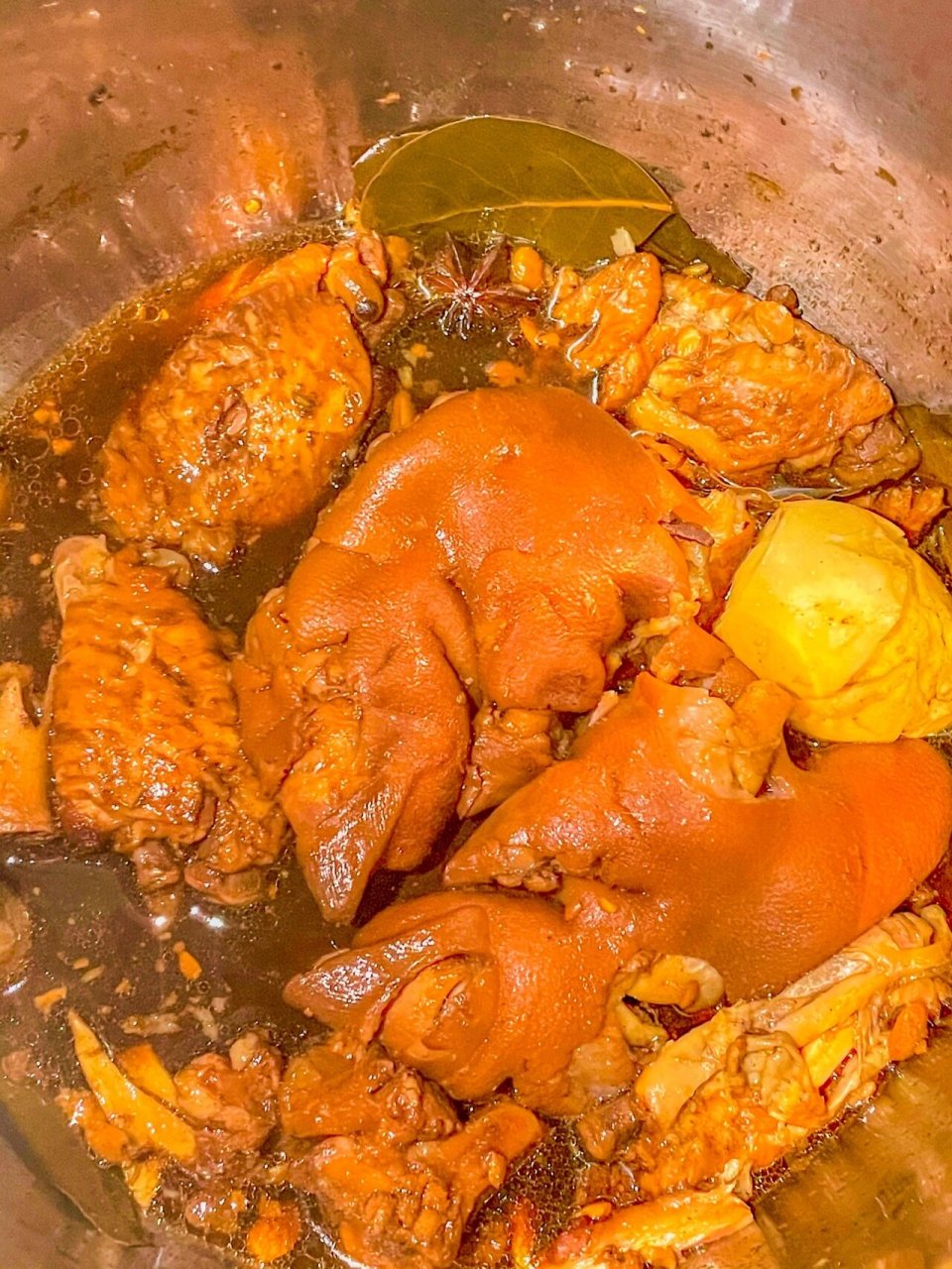 就这个电压力煲版卤猪蹄能让我直接干三碗饭 我敲